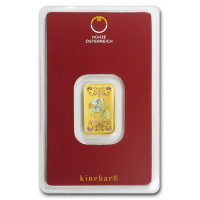 Gold ingot 5g Münze Österreich - Kinebar